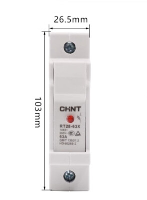 1 PCS New CHINT Single   without fuse RT28N-63X/RT28-63X 1P suit to 40-63A #A6-9
