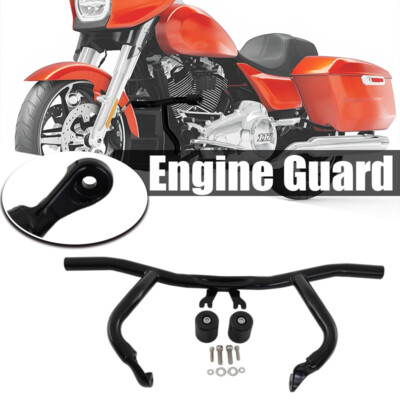 Fit For 14-2024 Harley Touring Road Street Gilde Front Engine Guard Crash Bar