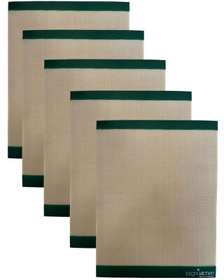 5 Silicone Non Stick Sheets fits Sedona Express Dehydrator Mat SDE-S6780-B &