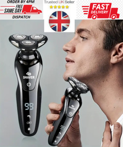 3D Men Electric Shaver Rotary Razor with Pop-up Trimmer Wet & Dry Cordless USB