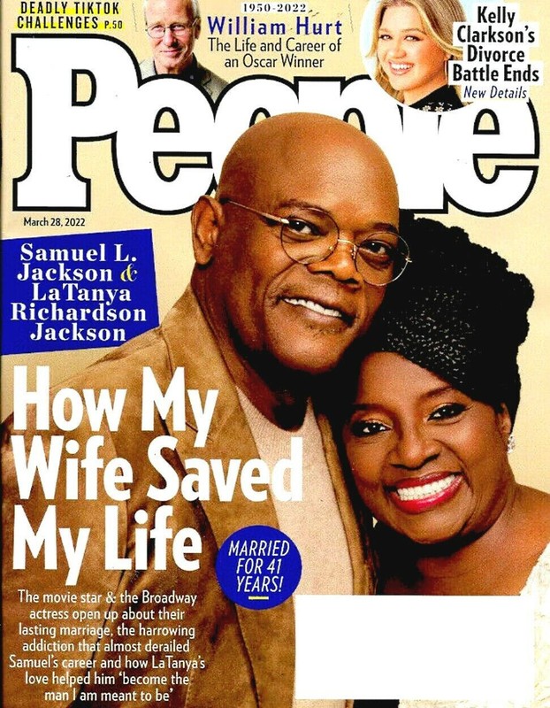 People Magazine March 28, 2022 Samuel L. Jackson & LaTanya Richardson Jackson
