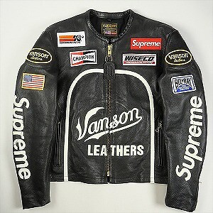 SUPREME VANSON 17SS Leather Star Jacket 