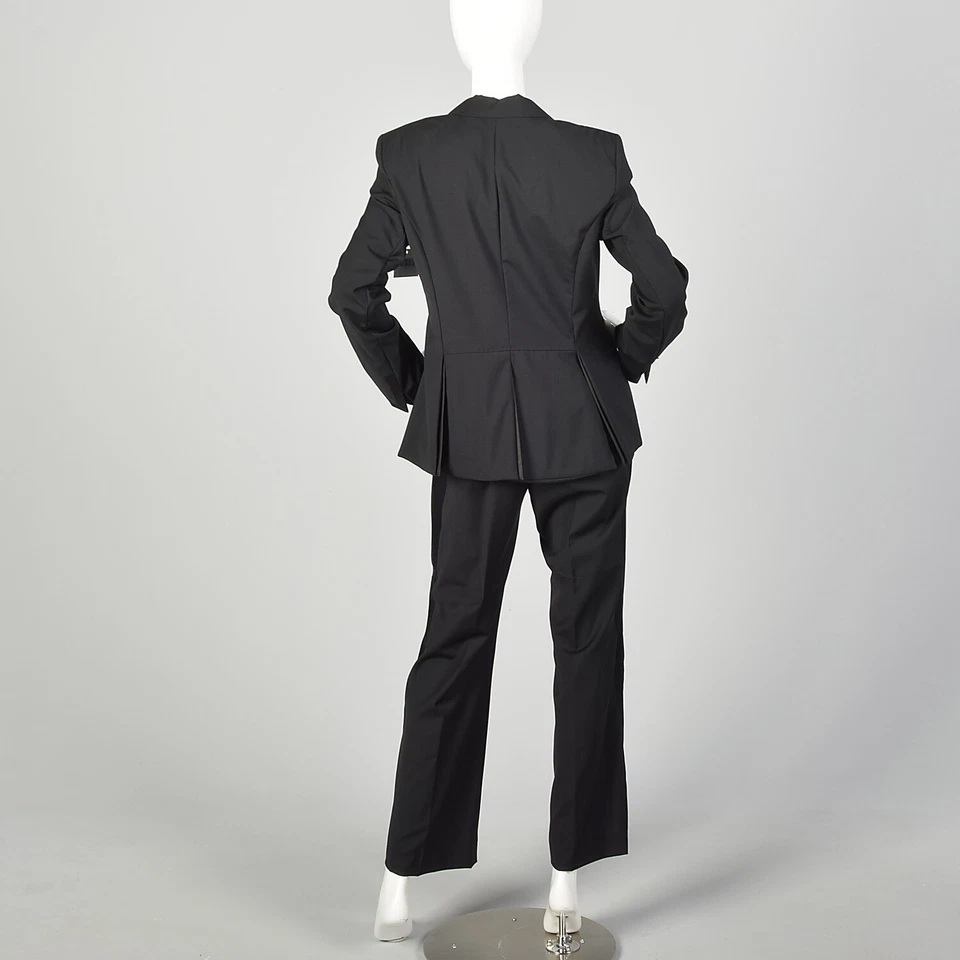 Traje formal Strenesse negro mediano años 2000 cintura Hollywood pantalones de colección Foto 2 de 4