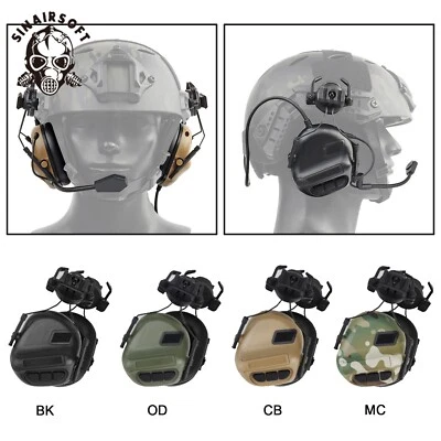 Tactical Headset Hunting Headphone Communication earphone Shooting PTT Helmet UK