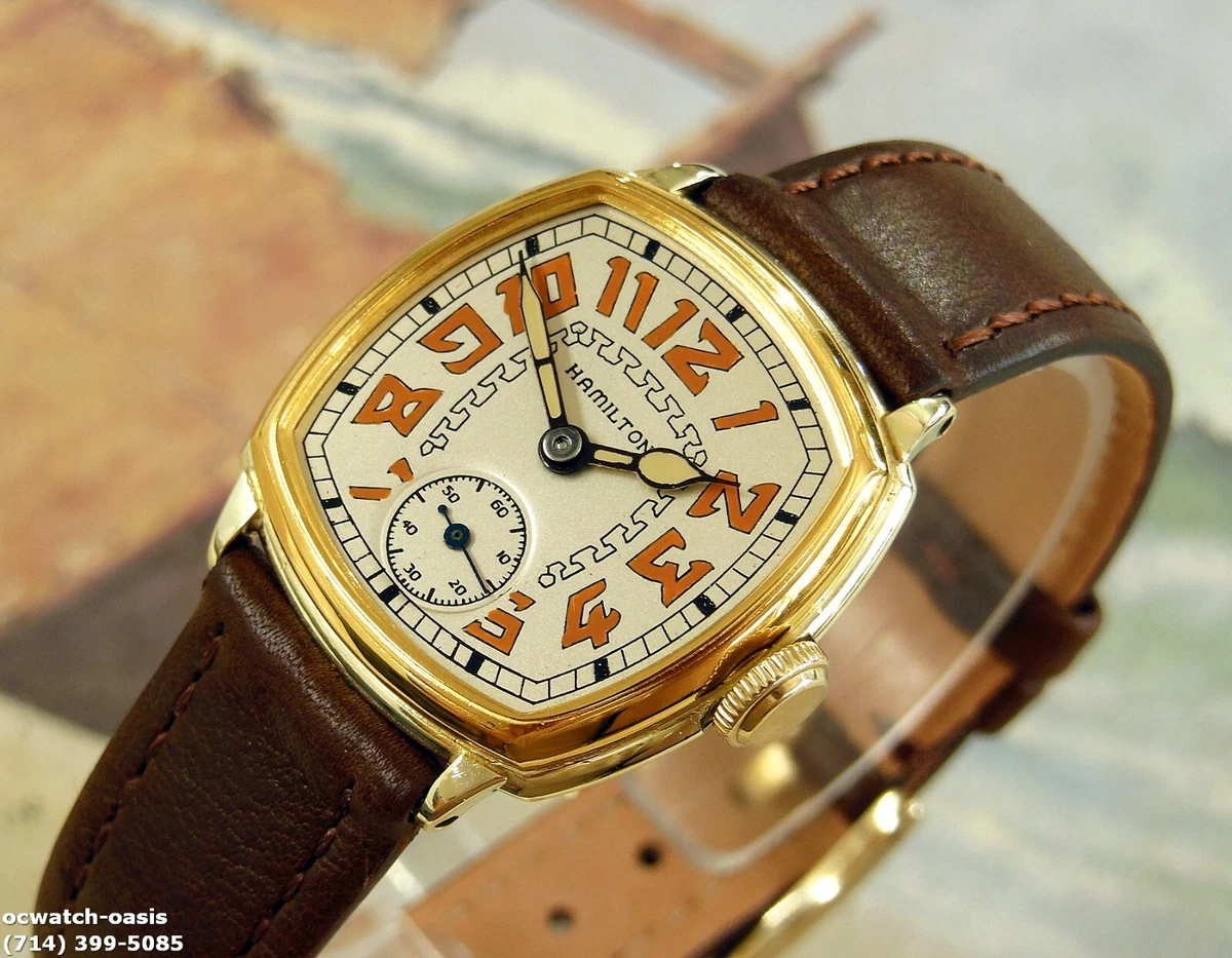 hamilton cushion watch