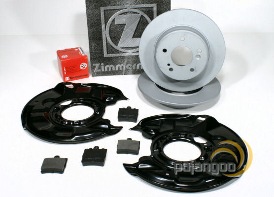 Zimmermann Bremsscheiben 278 Mm BeläGe Bleche Hinten FüR Mercedes SLK R171-image