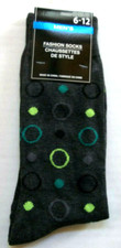 CRAZY DOT SOCKS Size 6 - 12 Gray