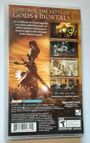 VALKYRIE PROFILE SONY PSP - CIB - TESTED - AUTHENTIC - Picture 3 of 12
