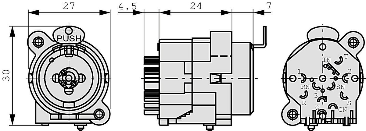 Neutrik NCJ6FI-H, COMBO Cannon XLR E Presa Jack, Contatti Circuito - Foto 3