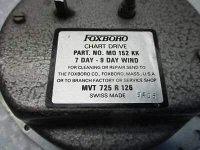 FOXBORO M0152KK CHART DRIVE NSNP | eBay