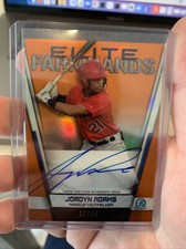 2019 Bowman Elite Farmhands Orange Auto 22/25 Jordyn Adams #EF-JA