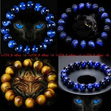 Men Women Natural Round Gemstone Bead Handmade Beads Charm Jewelry Bracelet 7.5"