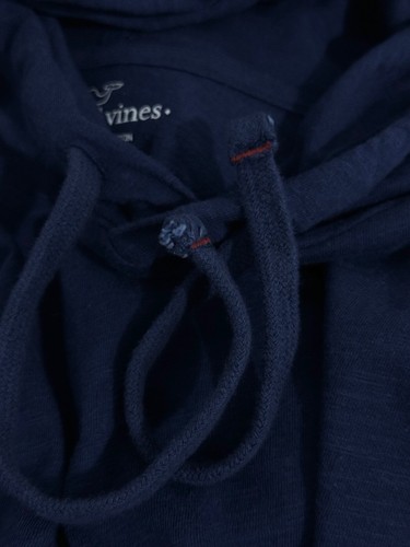 Vineyard Vines Womens Hoodie XS Cotton Navy Long Sleeve Drawstring Logo - Picture 9 of 11
