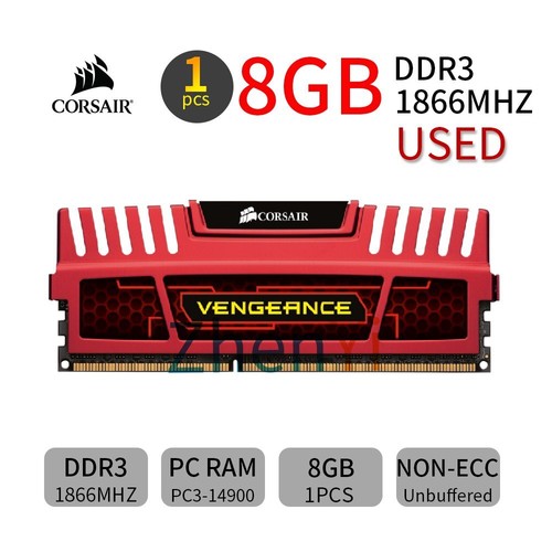 Corsair Vengeance 8GB DDR3 1866MHz CL10 PC3-14900U 240Pin Desktop Memory Red BT