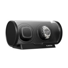 Uhrenbeweger Watchwinder Uhrendreher 4 Modi 2 Uhren Display Aufsteller Schwarz