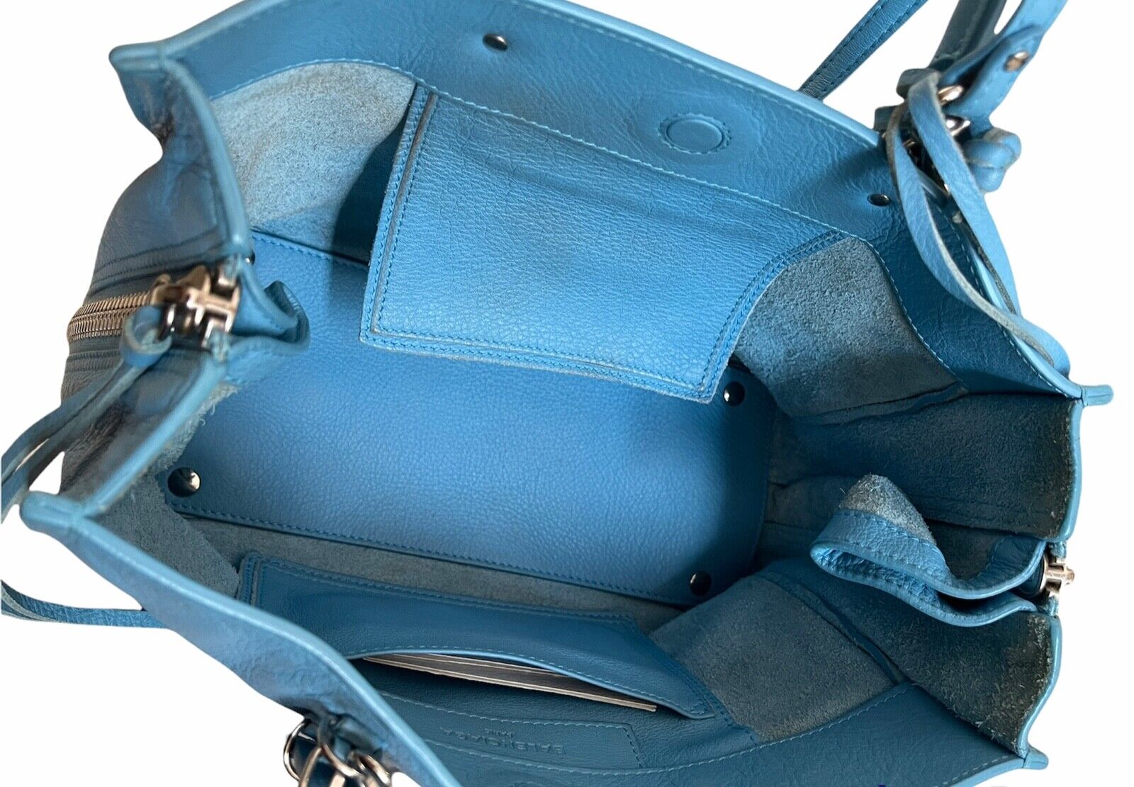 Balenciaga Papier A4 Zip Around Classic Studs Bag Leather Large at 1stDibs