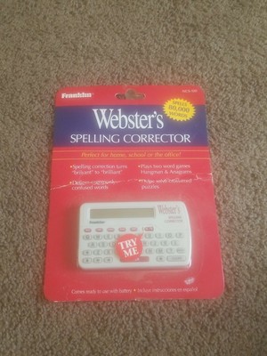 Webster s Spelling Corrector 1997 NCS-100 Franklin Electronics Untested