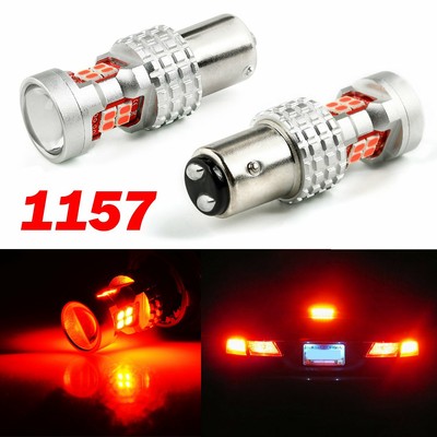 JDM ASTAR 2x 1157 BAY15D Red Bright PX SMD LED Brake Tail Turn Signal Light Bulb