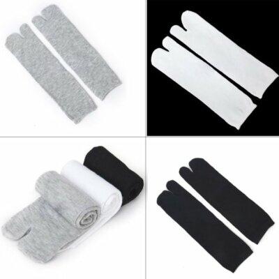 3*Pair Socks Japanese Kimono Socks Flip Flop Sandal Split Toe Tabi Ninja-Geta