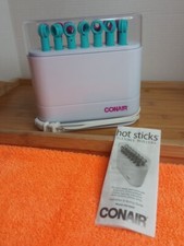 CONAIR Hot Sticks Hair Setter 14 Flexible Rollers Curlers. Tested. Clean