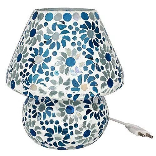 Turkish Moroccan Mosaic Mushroom Colorful Table Bedside Lamp Light Lampshade - Picture 3 of 3