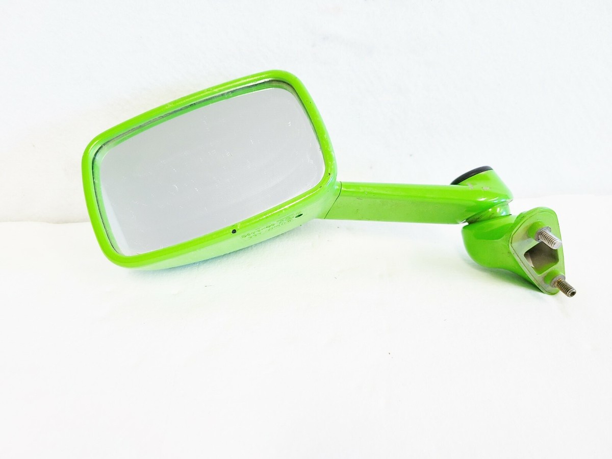 みゃ 1996 KAWASAKI NINJA ZX6 OEM FRONT LEFT REAR VIEW MIRROR LIME GREEN
