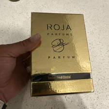 AMBER AOUD CRYSTAL PARFUM 3.4oz/100ml ROJA PARFUMS EXCLUSIVE NICHE RARE VAULTED