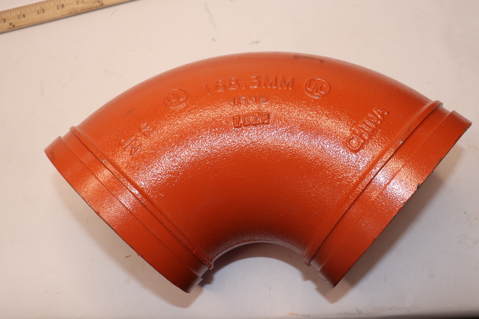 SPF Elbow Grooved Painted Ductile Iron 6