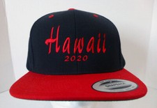 Hawaii 2020 Baseball Cap Hat Black/Red Snapback – The Classics