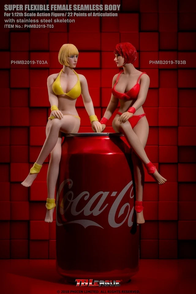 TBLeague PHMB2019-T03A 1/12 Mujer Medio Busto Pálido Sin Costuras Figura de Acción Cuerpo Juguete Foto 4 de 4
