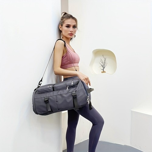 Waterproof Duffel Bag Backpack Heavy Duty Travel Sport For Men & Women 2 Way Bag - Picture 13 of 15