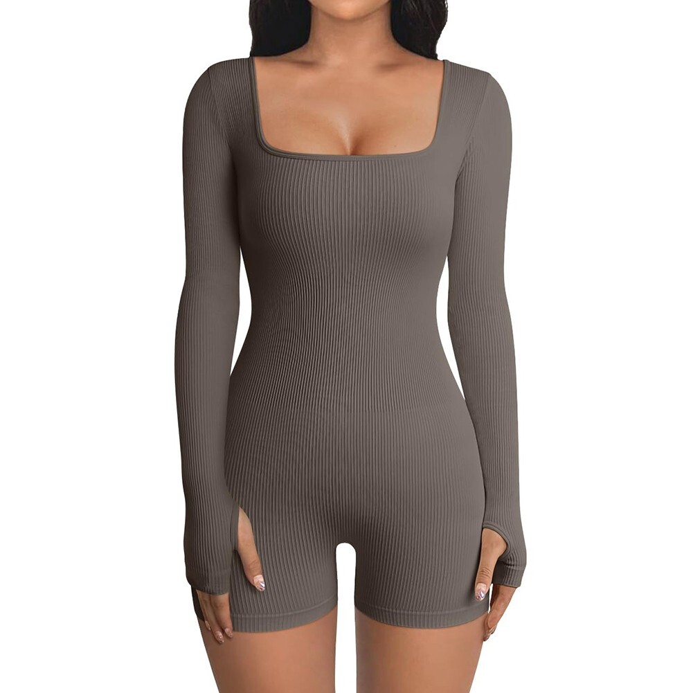 Women's Jumpsuits Jumpsuit Screw Thread Slightly Elastic Slim Sexy