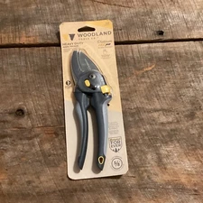 Woodland Tools Co. Heavy Duty Adjustable Anvil Pruning Shears, Gardening Hand Pr