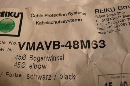 REIKU VMAVB-48M63 CABLE PROTECTION SYSTEMS 45 DEGREE ELBOW - Picture 2 of 6