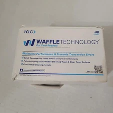 WAFFLE TECHNOLOGY  BOX OF 37 KIC Team Smart Card Reader Cleaning Card