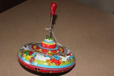 The Ohio Art Company Three Little Pigs Tin Lithography Spinning Top Made in USA