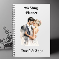 Personalised  Wedding Planner. Spiral Book Wedding Organiser Everything You Need