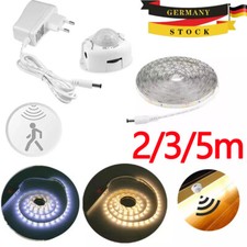 LED Stripe mit PIR-Bewegungsmelder Lichtband Streifen Nachtlicht Schrankleuchte