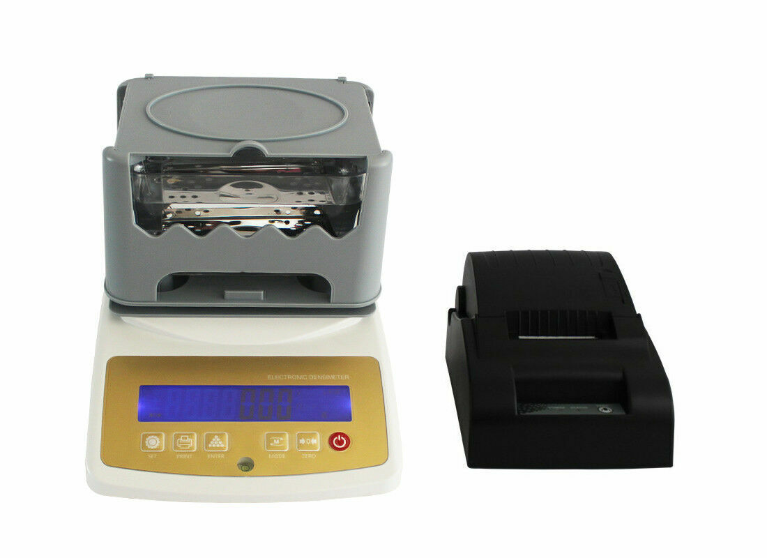 Digital Electronic Gold Tester Machine Gold Densimeter Purity Tester + Printer #A