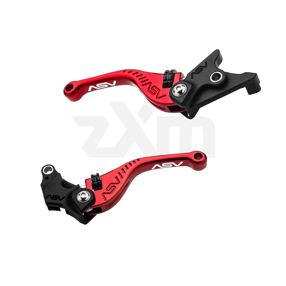 98-06 Ducati SuperSport 900SS 1000SS ASV Inventions F3 Brake & Clutch Lever Red - Image 2 of 4