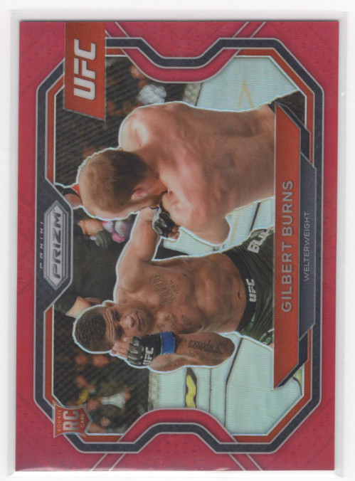 2021 Panini Prizm UFC Prizms Red #178 Gilbert Burns /275 - NM-MT