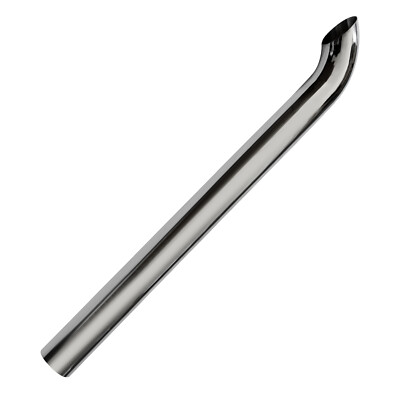 BOZZ Stack Pipe 4'' × 48'' Od Chrome Curved