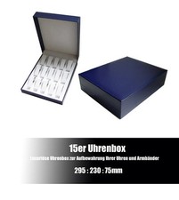 Oferta hurtowa 12 sztuk Pudełka na zegarki Gniazdo na 15 zegarków Pudełko na zegarki