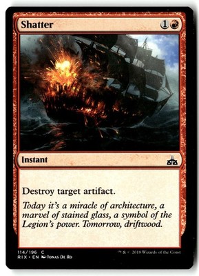 Shatter 114 Common Rivals of Ixalan Magic: The Gathering Lightly Played