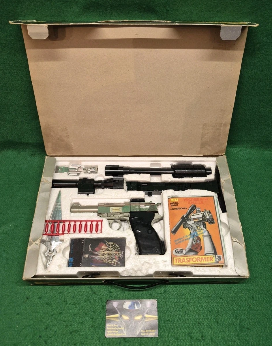 Robot pistola transformador Diaclone WALTHER P-38 U.N.C.L.E. MC 13 TAKARA GiG JAPÓN