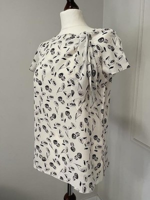 Women White House Firenze Shirt White Silk 36 / S