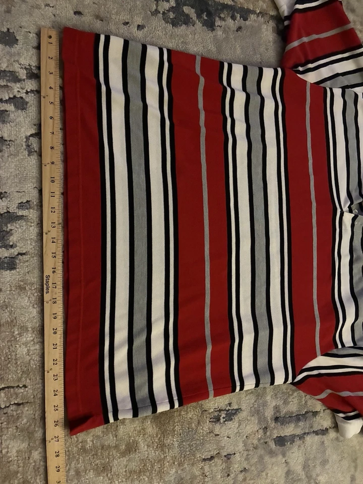Old Skool Striped Short Sleeve Polo XL - Image 3 of 4