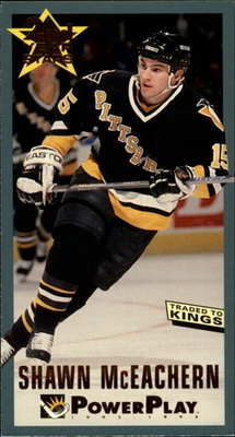 #ad 1993 94 PowerPlay Second Year Stars #7 Shawn McEachern HKY $0.99