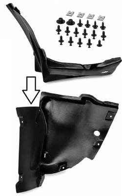 Radhausschale + CLIPS VORNE RECHTS für MERCEDES CLK A209 2002-2005 CABRIO