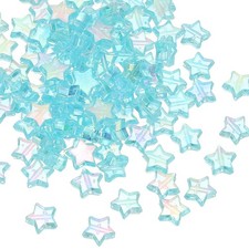 11mm Crystal Star Beads, 400 Pcs Acrylic Star Bead, Blue